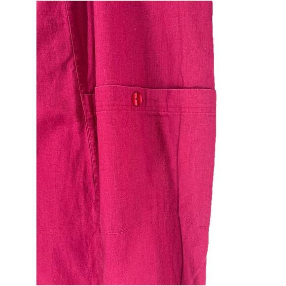 Vtg 90s Jessica Holbrook Linen Blend Jumper Maxi Dress 3X Lagenlook Teacher NWOT - Picture 3 of 9